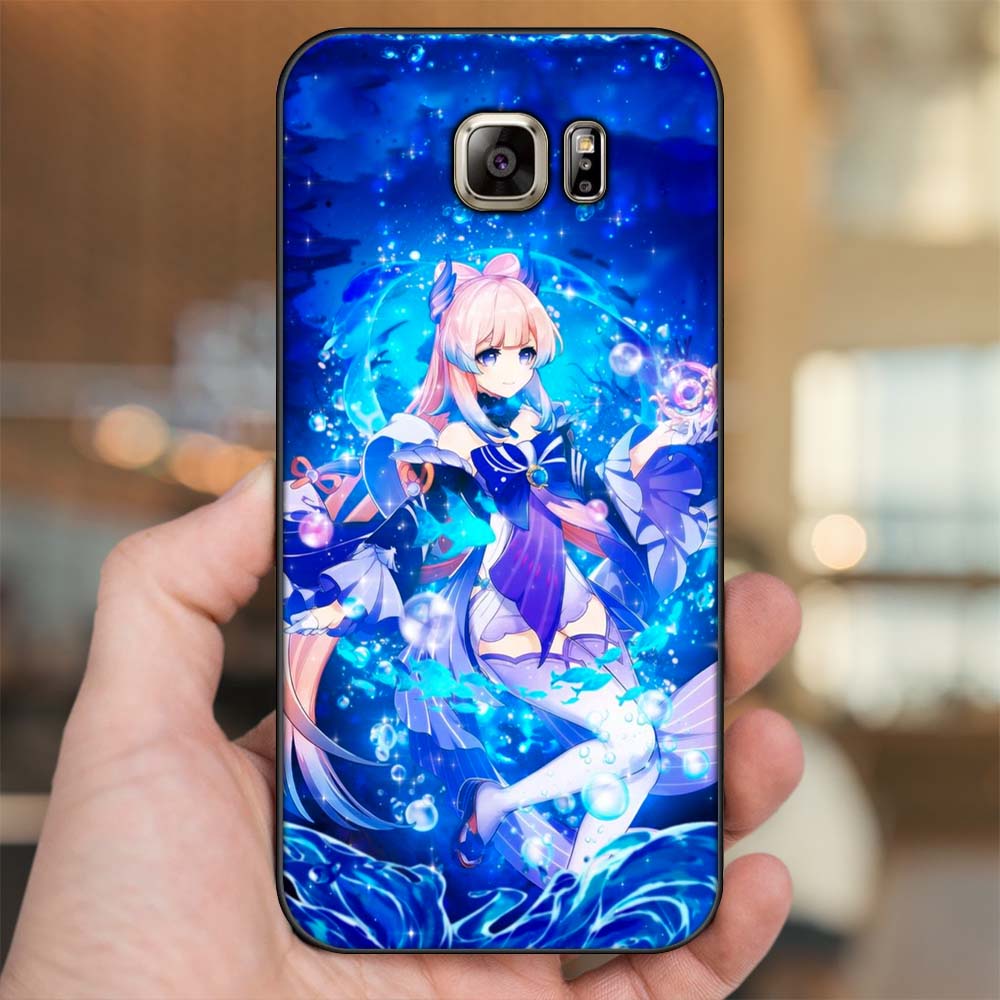 Ốp lưng Samsung Note 5 viền đen in hình Sangonomiya Kokomi Genshin Impact