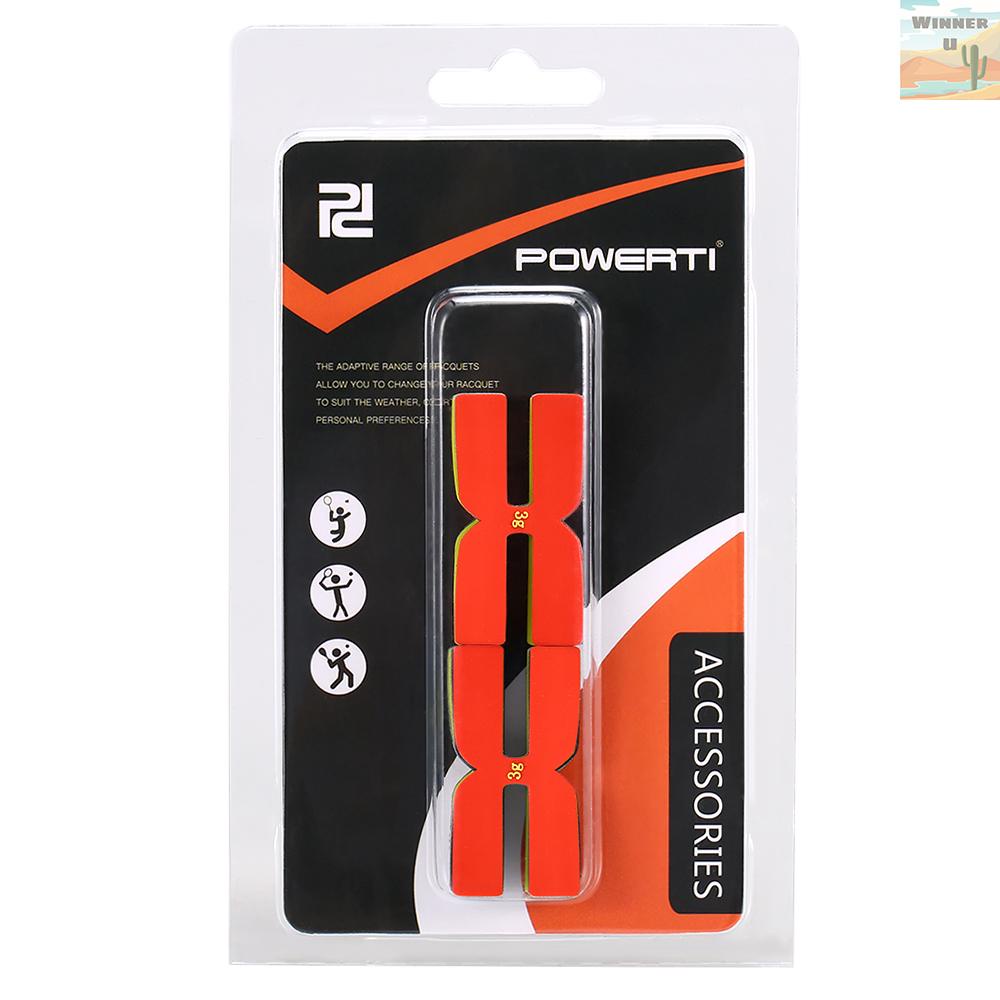 Set 6 Dải Dán Cân Bằng Vợt Tennis Bằng Silicone 3g