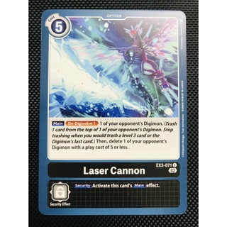 Thẻ bài digimon ex3-071 - laser cannon - option - common