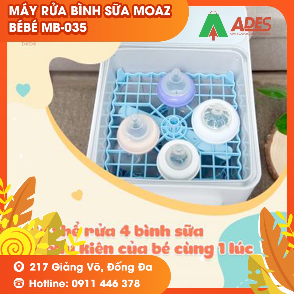 Máy rửa bình sữa, tiệt trùng và sấy khô Moaz BéBé MB – 035