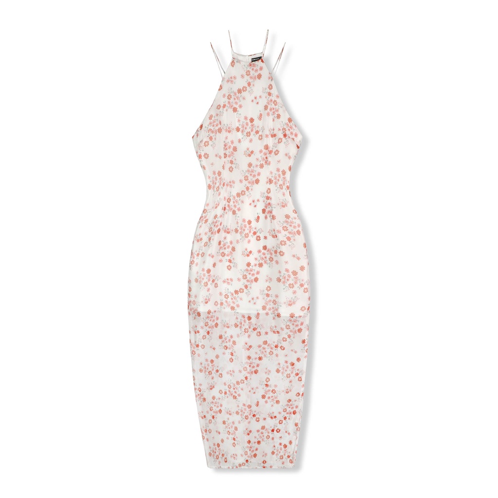 Đầm Dài Nữ Sliped Floral Silk , Chất Vải Ren Hoa Thoải Mái , WDD011-01 , SOMEHOW