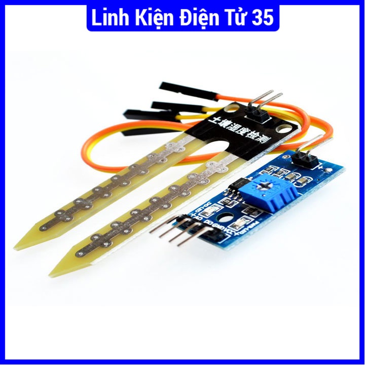 Linh kiện Module cảm biến độ ẩm đất, hoạt động ổn định, bền bỉ