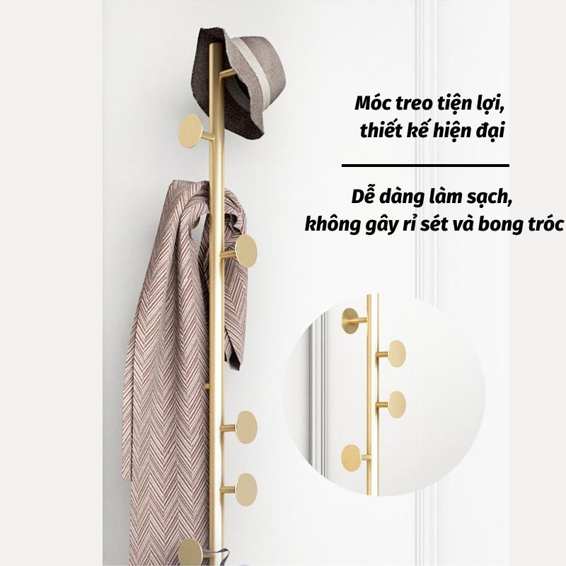 Cây Treo Quần Áo Giá Treo Quần Áo Phong Cách Hàn Quốc Khung Kim Loại Chống Mối Mọt LEON_OFFICIAL