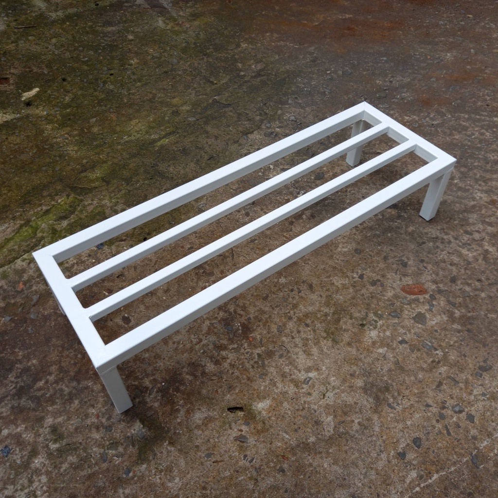 Kệ sắt 40x25xcm, thép hộp 20x20mm mạ kẽm sơn màu, dùng để chậu cây trong nhà và ngoài trời, chân có nút nhựa