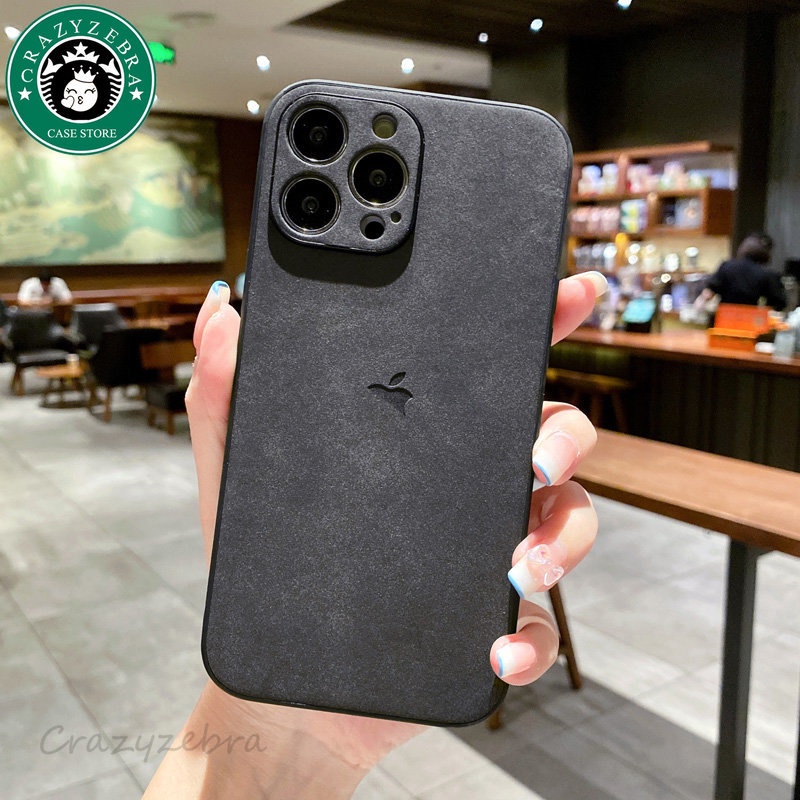 Ốp Điện Thoại Da PU Chống Sốc Với Logo Riêng Biệt Cho IPhone 14 Plus 13 12 11 Pro Max