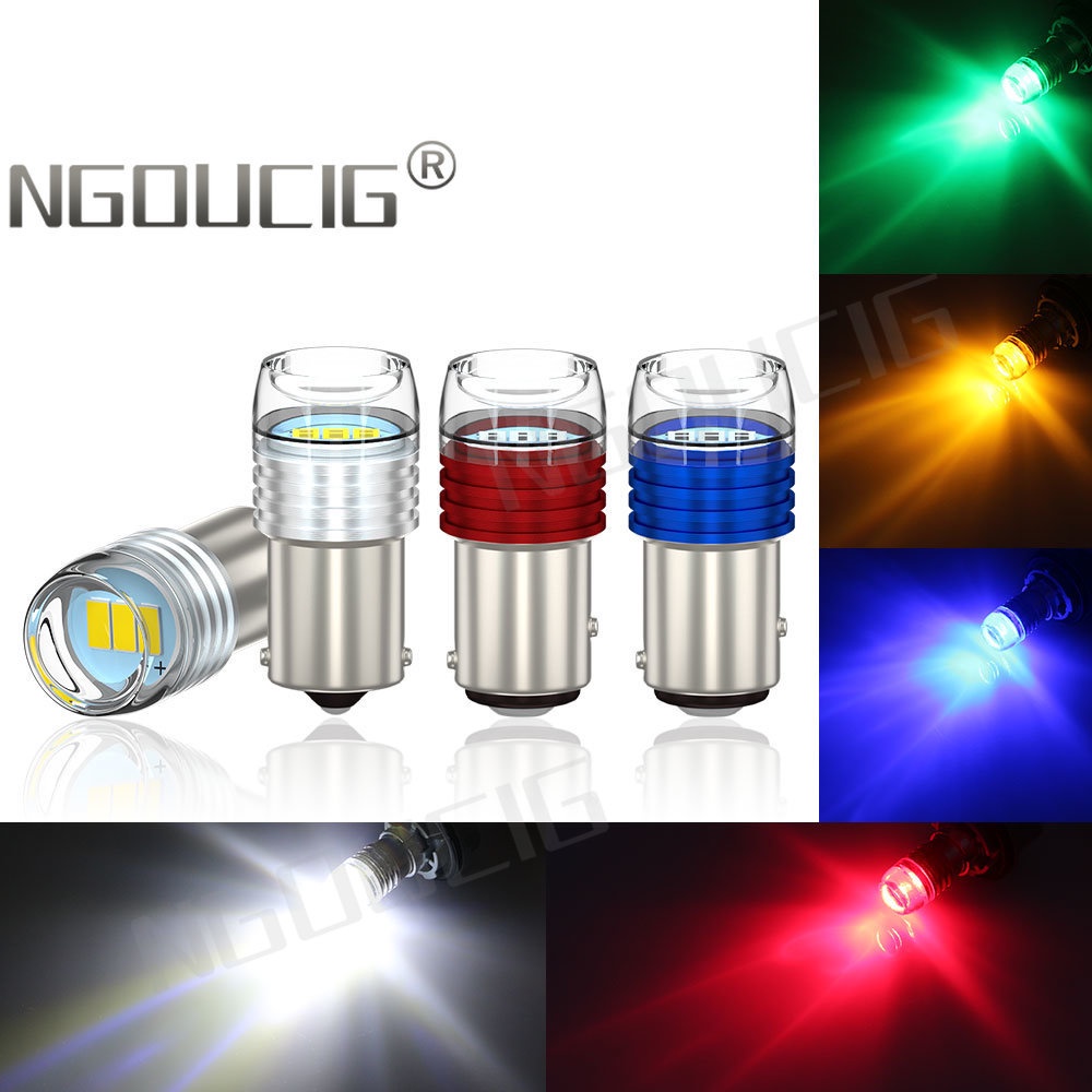 Đèn LED Tín Hiệu Phanh Xe 1156 BA15S 1157 BAY15D 12V P21W P21 / 5W Cho Xe Hơi