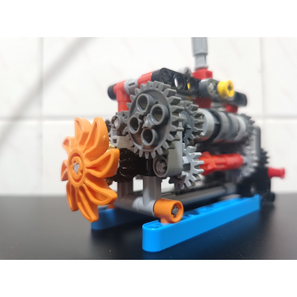 Mô Hình Lắp Ráp Hộp Số Động Cơ Lego Sáu Tốc Độ Dùng Trang Trí Văn Phòng