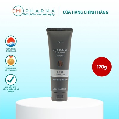 Sữa Rửa Mặt Than Hoạt Tính Deve Sumi Face Wash (170g)