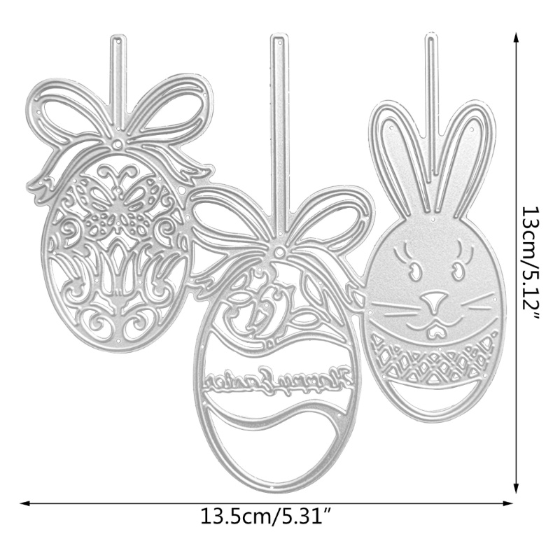 Khuôn Cắt Giấy Kim Loại Hình Trứng Phục Sinh