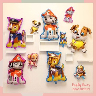 Bóng chó cứu hộ trang trí sinh nhật, phụ kiện sinh nhật cho bé, bong bóng chó cứu hộ trang trí tiệc party decor