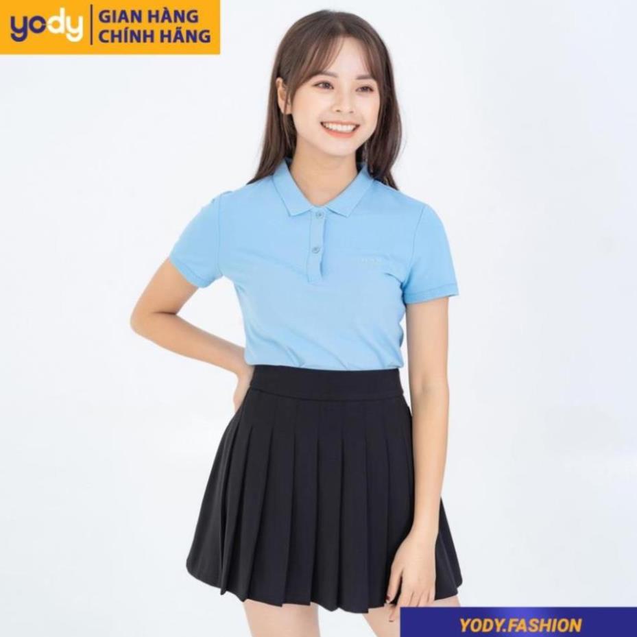 GIÁ SỐC Áo thun nữ polo YODY áo phông nữ cổ bẻ , tay ngắn , polo nữ pique yody fashion APN3396 - Đẹp New !