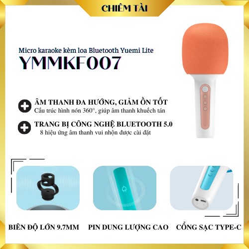 Micro karaoke kèm loa Bluetooth Yuemi Lite YMMKF007