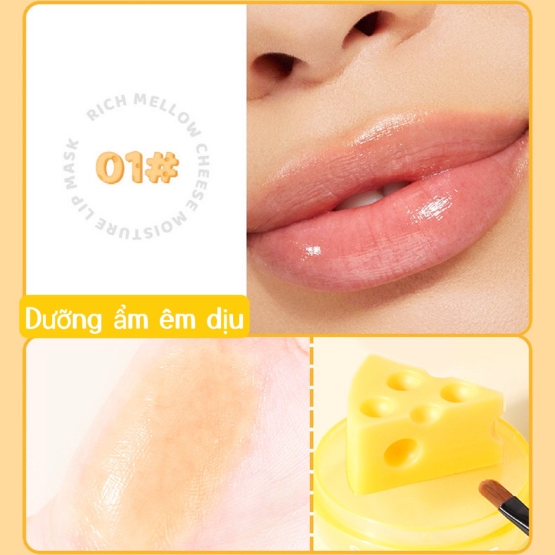 Dưỡng môi SHE LOVES phô mai kèm cọ môi