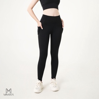 Minatex - Quần dài có túi tập gym yoga, có túi 2 bên hông tiện lợi