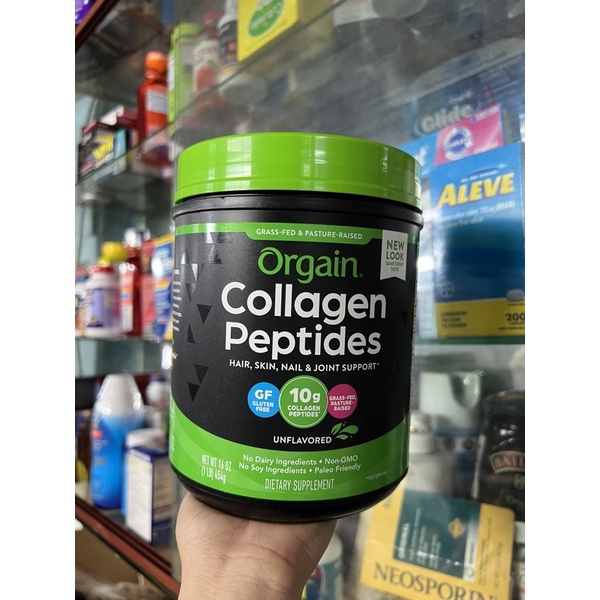 Collagen Thuỷ Phân Orgain Collagen Peptides Powder, 454g
