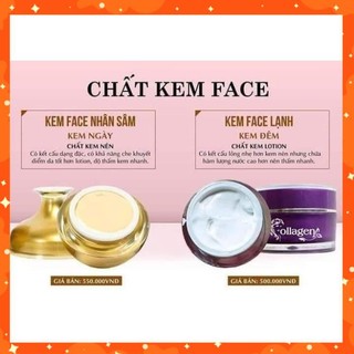 Combo Kem Lạnh + Face Nhân Sâm Chính Hãng Ncollagen