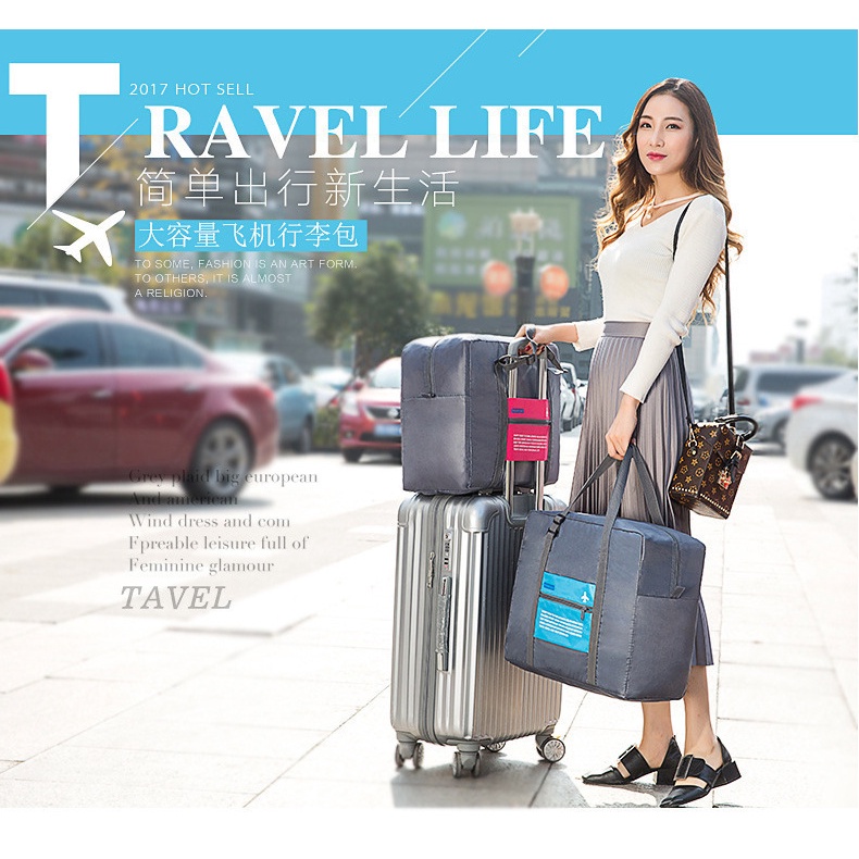 Túi Du Lịch Xếp Gọn Đựng Hành Lý Happy Flight