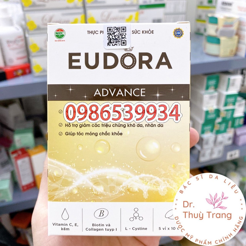 Viên uống đẹp da Eudora Advance - hộp 60 viên