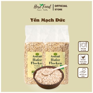 Túi 500gr Yến mạch cán vỡ hữu cơ giảm cân nhập khẩu úc Hafer Flocken- Healthy food ăn liền chính hãng date mới