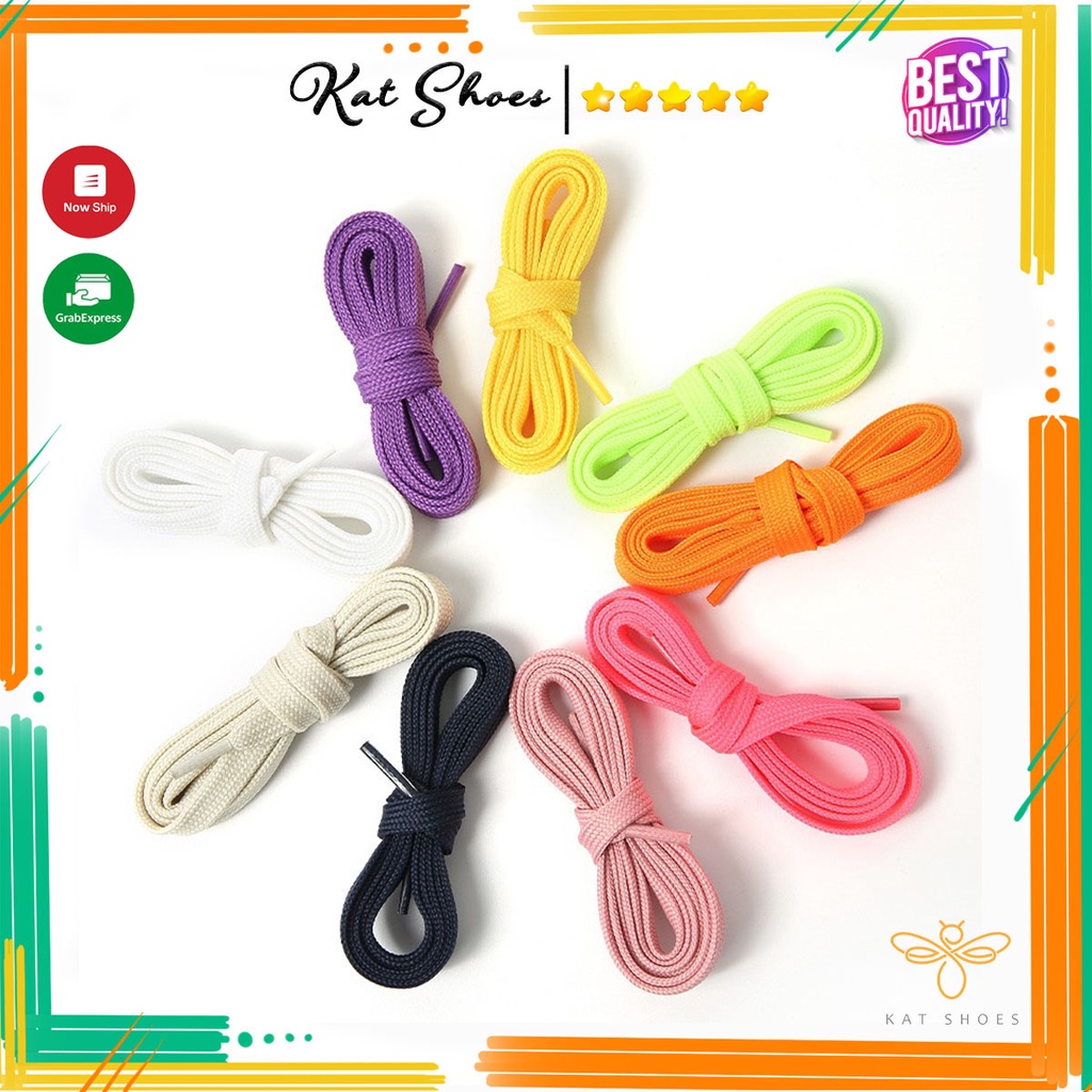 Dây Giày Sneaker Cho Giày Jordan Low Mid High, AF1, Dây Giày Dẹt 140, 160cm [Hàng Trung Chuẩn]
