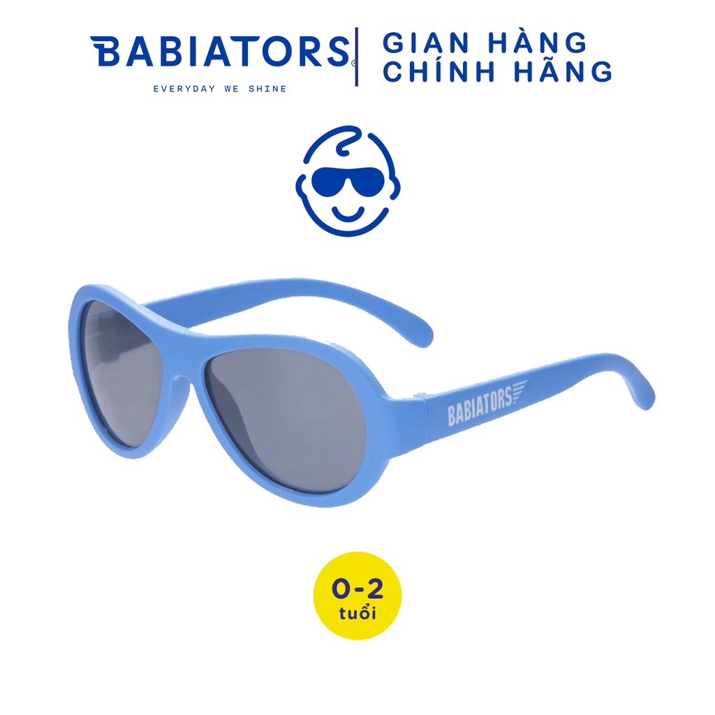 Kính chống tia cực tím cho bé Babiators – Aviators, Xanh Dương, 0-2 tuổi