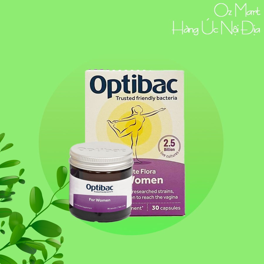 Men vi sinh dành cho phụ nữ Probiotics For Women Oz Mart Hàng Úc Nội Địa 30 viên dành cho vùng kín