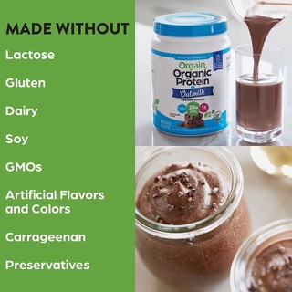 Bột đạm thực vật hữu cơ Orgain Organic Protein [Hàng Mỹ]