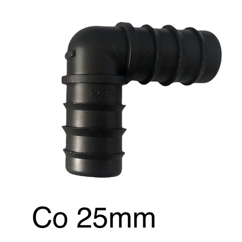 Co nối ống LDPE 25mm, 2 đầu gài dùng trong hệ thống tưới tự động
