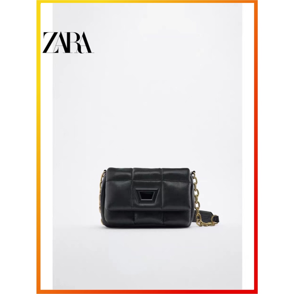 Túi Đeo Chéo ZARA Phối Chi Tiết Kim Loại Thời Trang Thu Đông Sang Trọng Cho Nữ 6300010 040