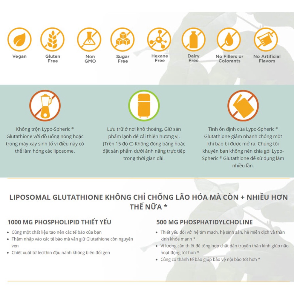 Glutathione Lypo Spheric Livon Giúp Da Sáng Mịn Đều Màu Săn Chắc Trẻ Hóa 30 gói