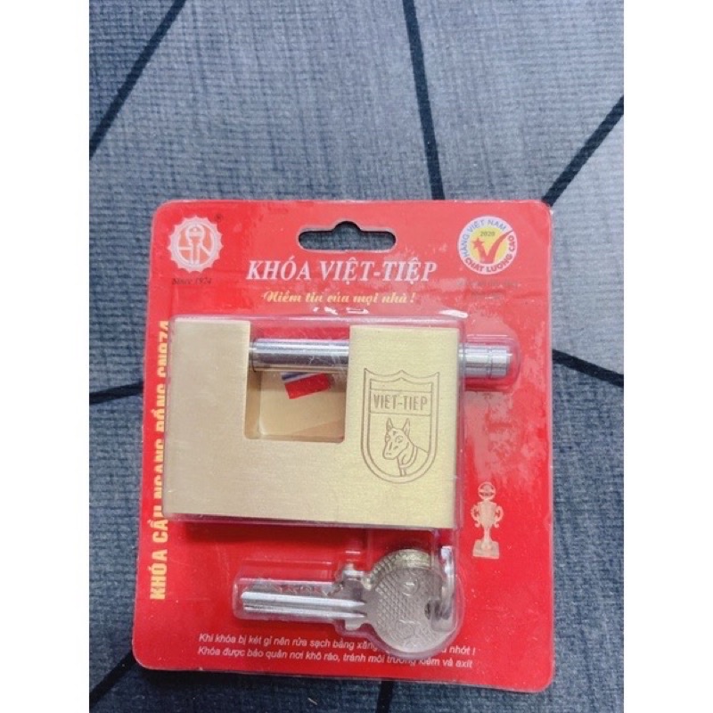 Khoá cầu ngang đồng việt tiệp ngõng 8,10,12 chìa vi tính chính ngãng