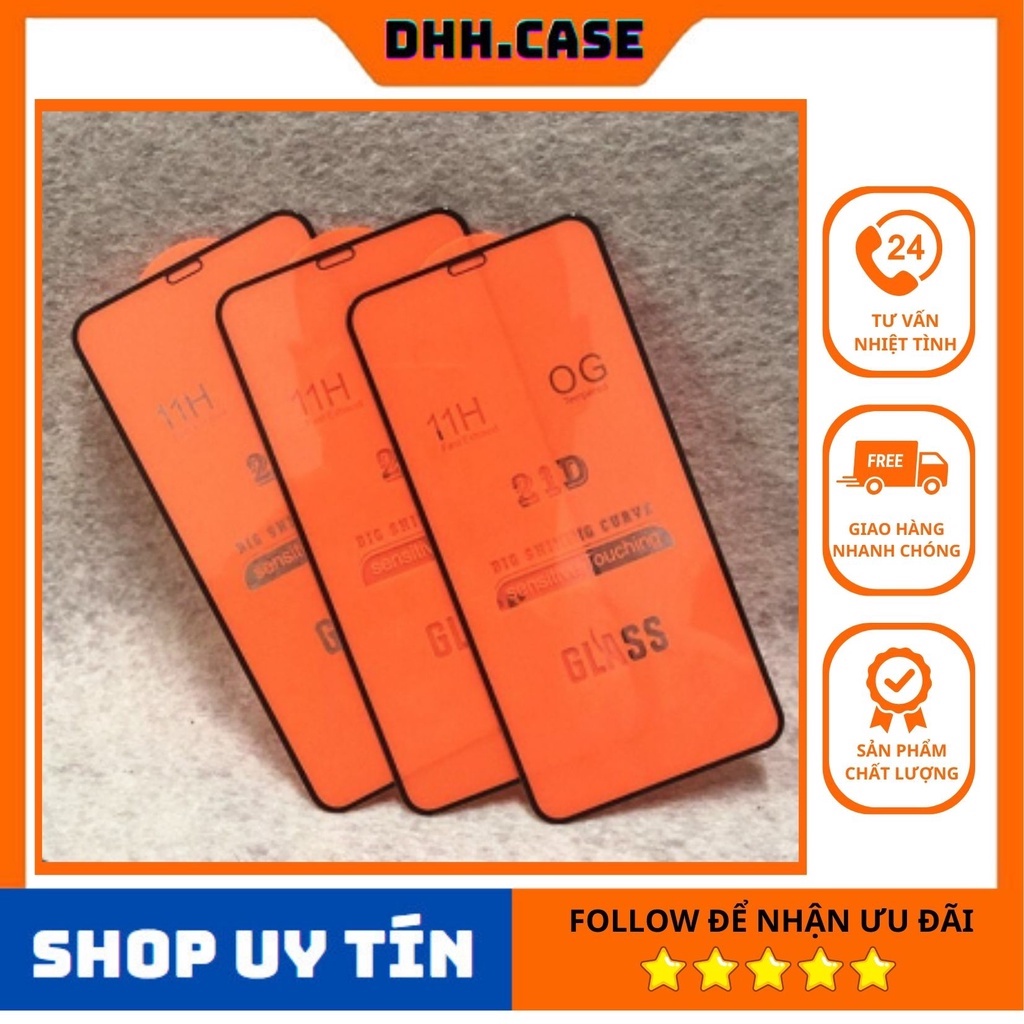 Kính cường lực 21D full màn dành cho iphone 6/6s/7/7Plus/X/Xs/11/11ProMax/12/12ProMax/13promax/14promax