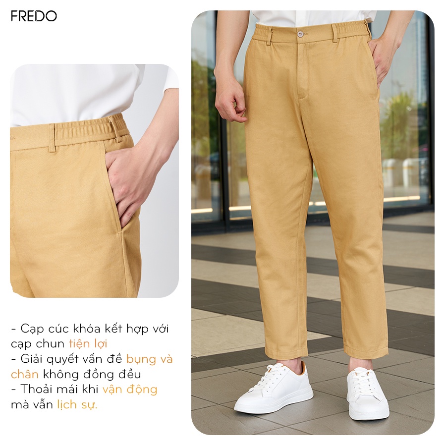 Quần Kaki Nam Ống Suông Cao Cấp Dáng Suông Vải Đẹp Công Sở FREDO Menswear