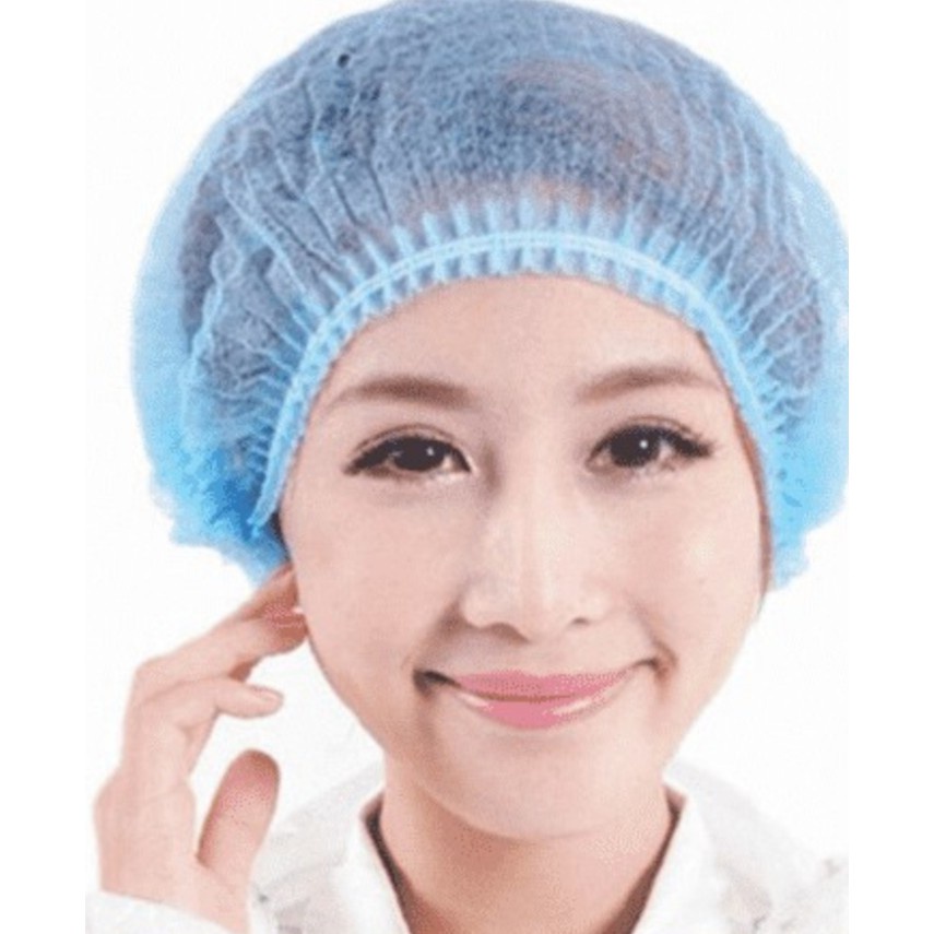 Mũ y tế trùm đầu bịch 100 chiếc chất liệu dày dặn dùng cho y tế, nhà máy, Spa