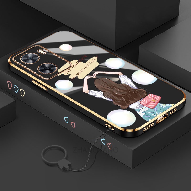 ốp lưng oppo a57 4G 2022 Ốp Điện Thoại TPU Dẻo Họa Tiết Hoạt Hình Dễ Thương Phụ nữ Cho oppo a57 4G 2022