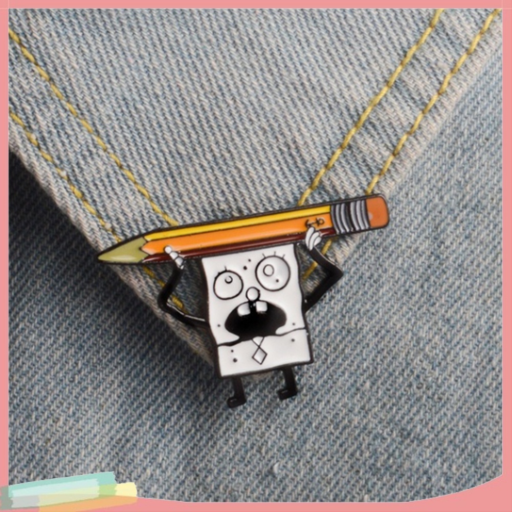 Huy hiệu cài áo họa tiết bọt biển hoạt hình đáng yêu