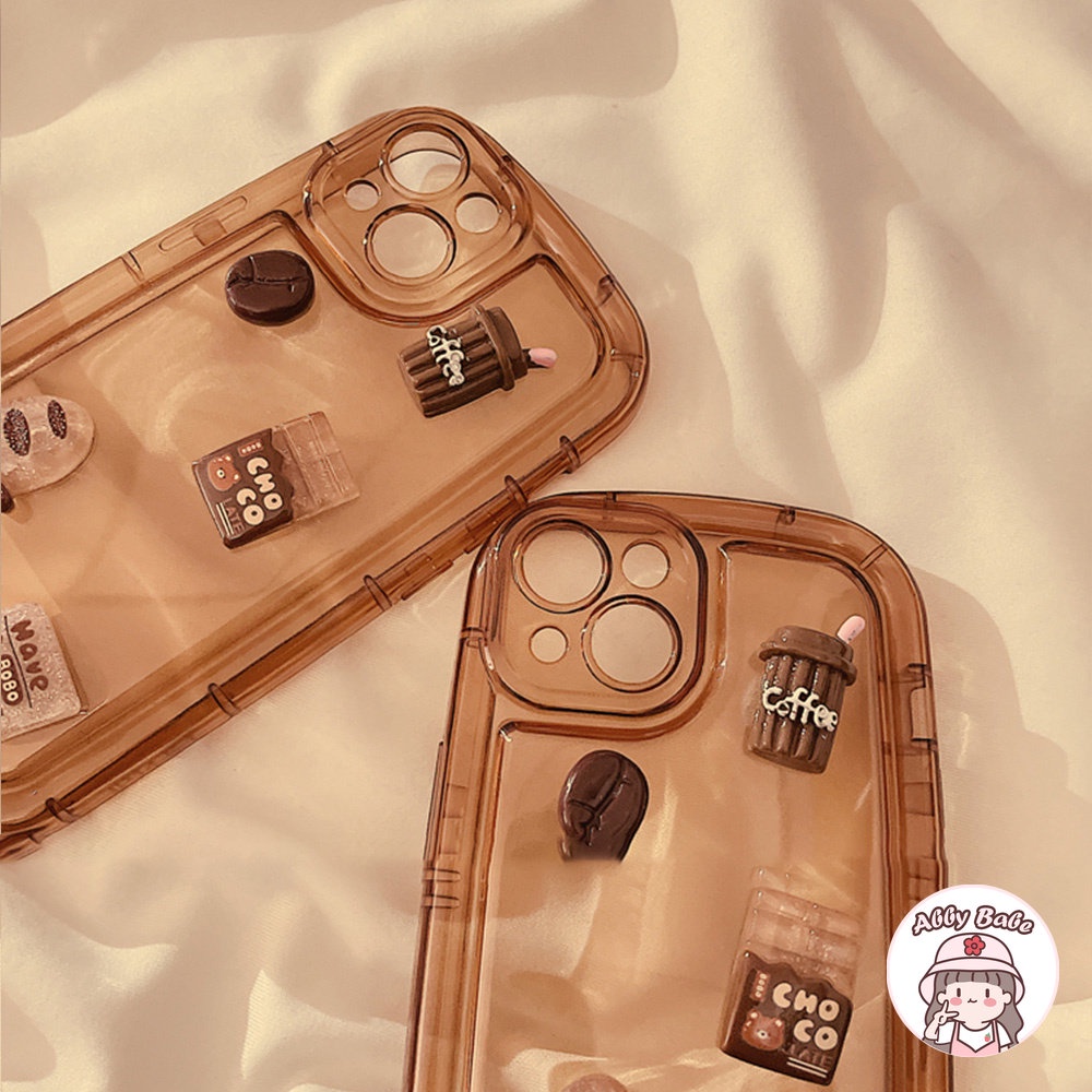 Ốp Điện Thoại TPU Mềm Mỏng Hình Hạt Cà Phê 3D Cho IPhone 14 Pro Max 11 7Plus 13 12 11 Pro Max X XS XR