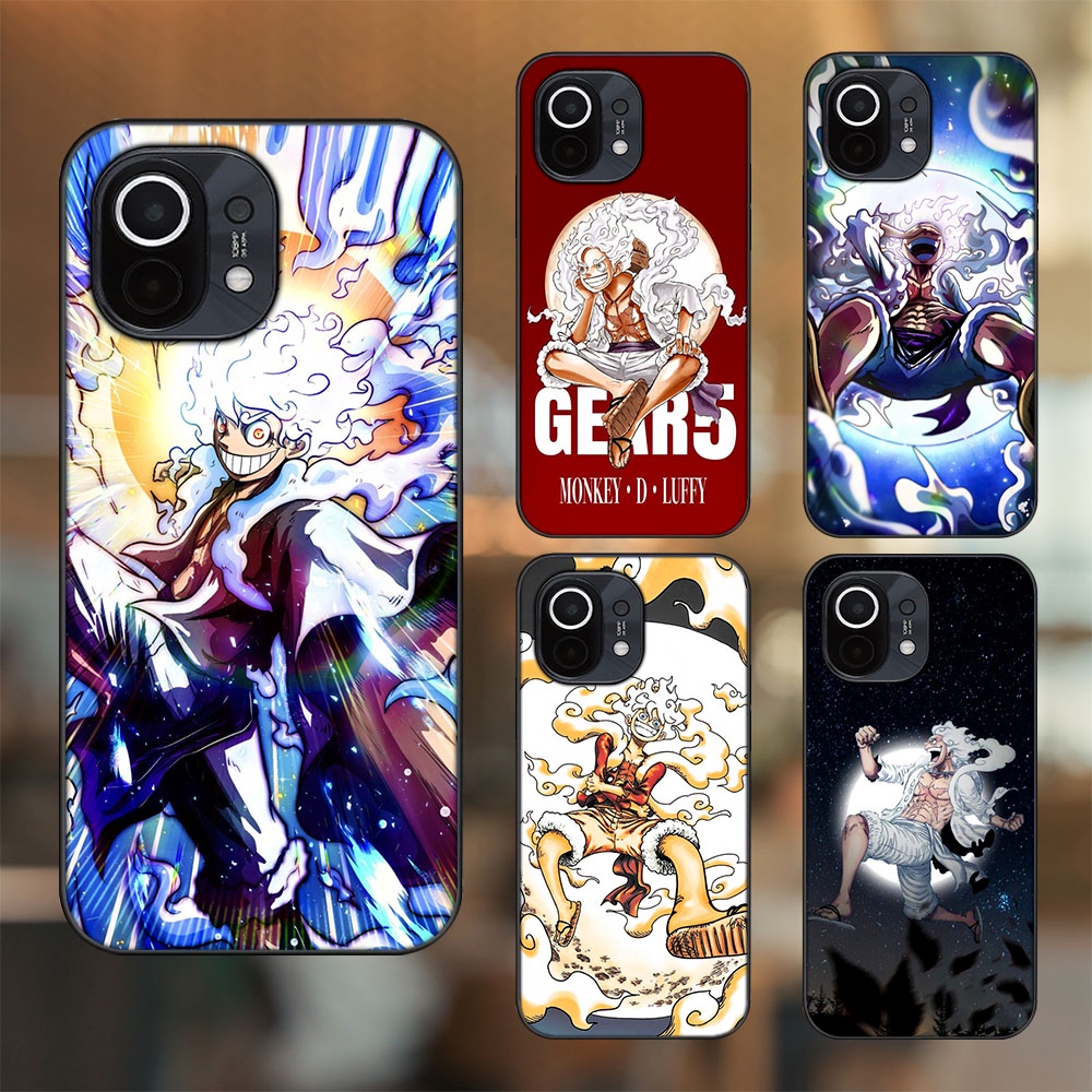 Ốp lưng Xiaomi Mi 11 viền đen in hình Luffy Gear 5 Nika One Piece Đảo Hải Tặc
