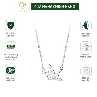 Dây chuyền bạc Ý s925 mặt Hạc giấy ngàn tuổi D5646 - AROCH Jewelry