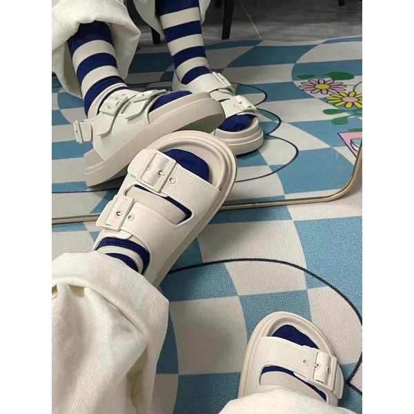 Sandal Đế Cao hai màu Cá Tính Ulzzang hottrend