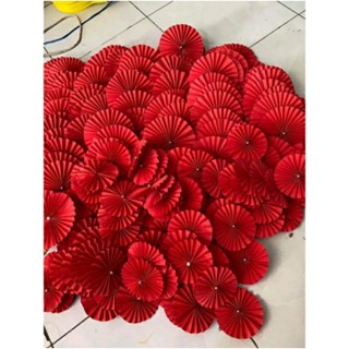 quạt gập để trang trí tráp bánh tráp nước ngay tết 🎆