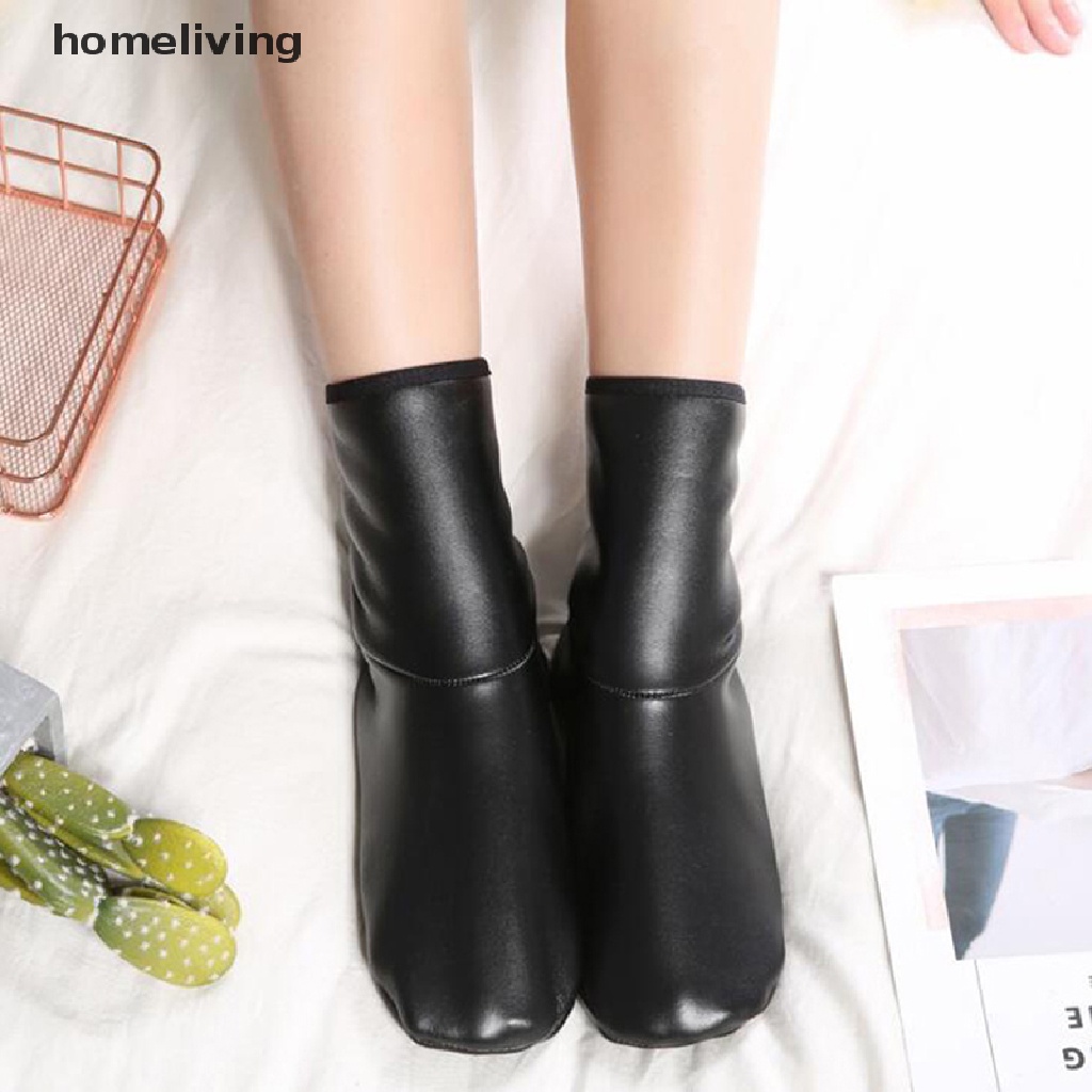 Đôi Vớ Da Mang Trong Nhà Giữ Ấm Chống Trượt Mềm Mại Dành Cho Nam Nữ