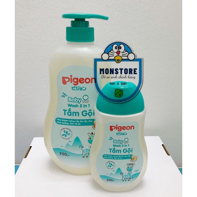 Sữa tắm gội dưỡng ẩm cho bé Pigeon Jojoba, nuôi dưỡng da và tóc bé mềm mịn, ẩm mượt