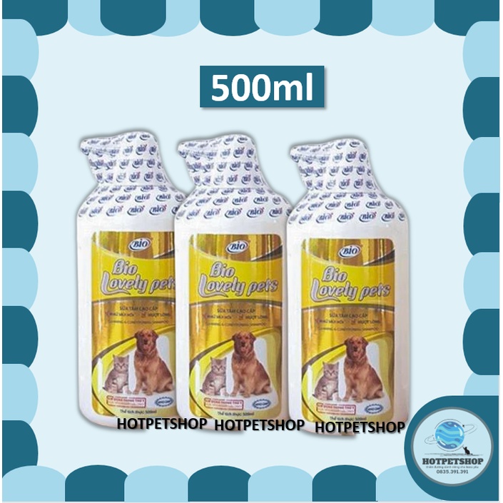 Sữa tắm chống rụng lông, khử mùi hôi, chống khô da chó mèo - Bio Lovely Pets