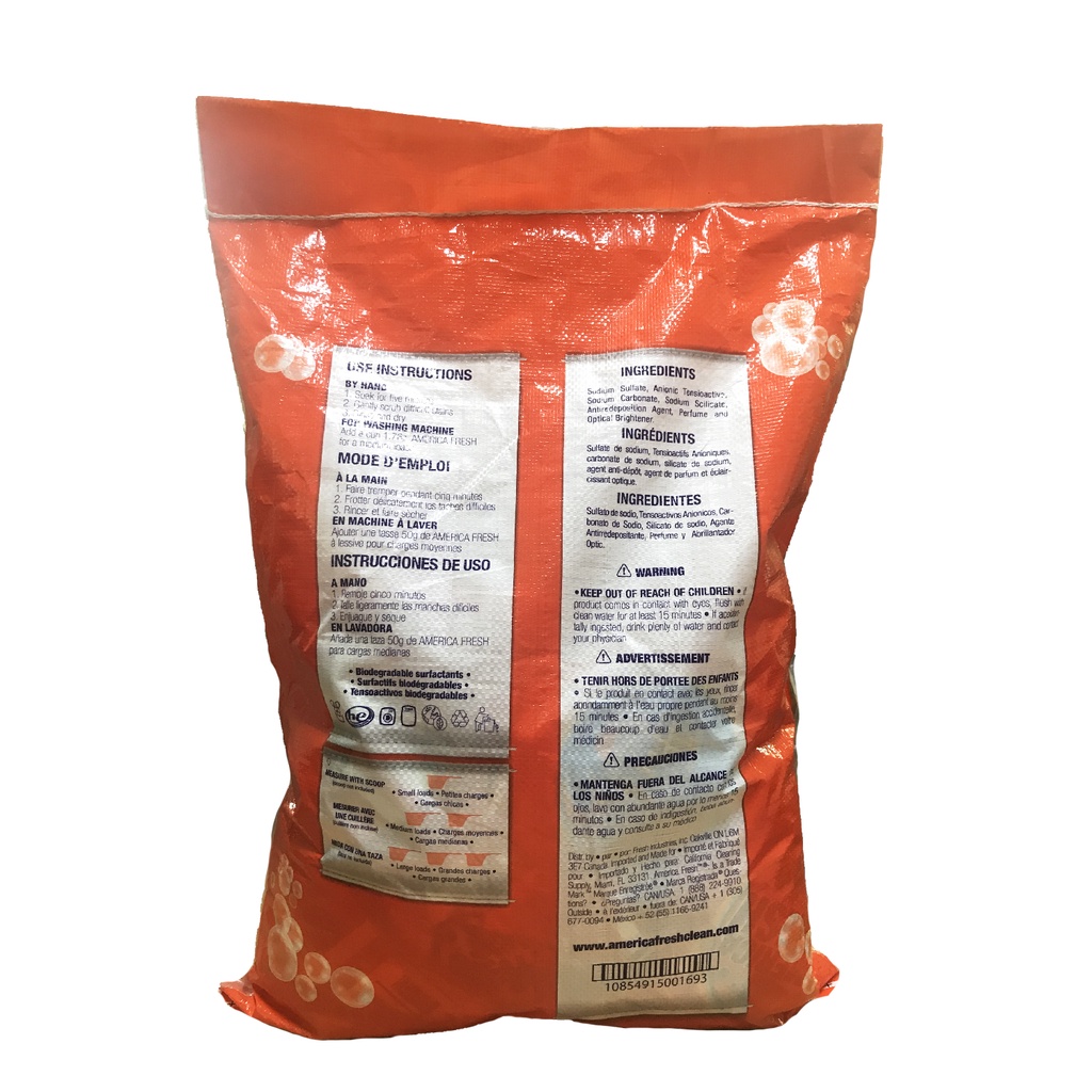 Bột giặt America Fresh 10kg