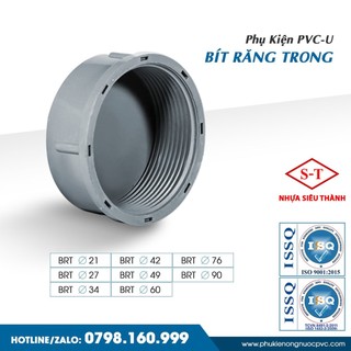 Nút bít ren trong, bít răng trong nhựa PVC Siêu Thành