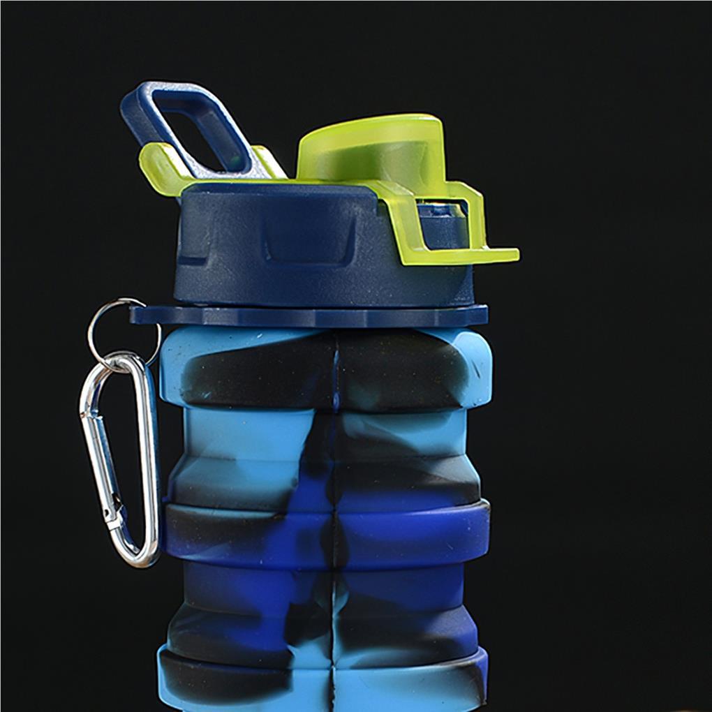 Bình Nước Silicone Dẻo Có Thể Gấp Gọn Tiện Dụng Mang Theo Du Lịch