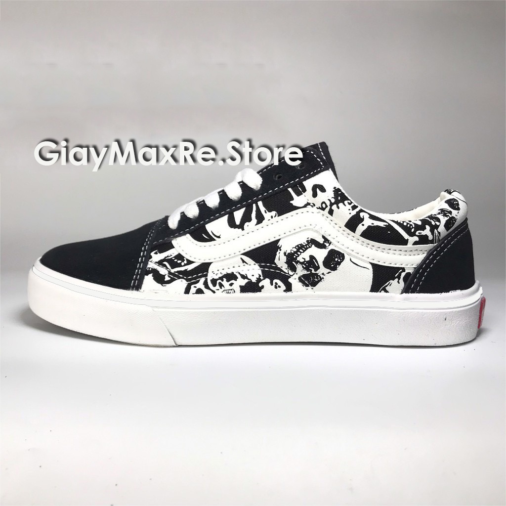 Giày thể thao vans đầu lâu giày old skool đầu lâu nam nữ full size 36-43