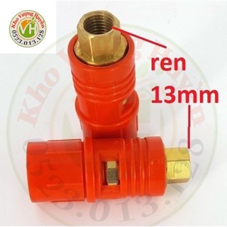Béc rửa xe cao áp mỏ vịt ren 13mm - 1.5mm