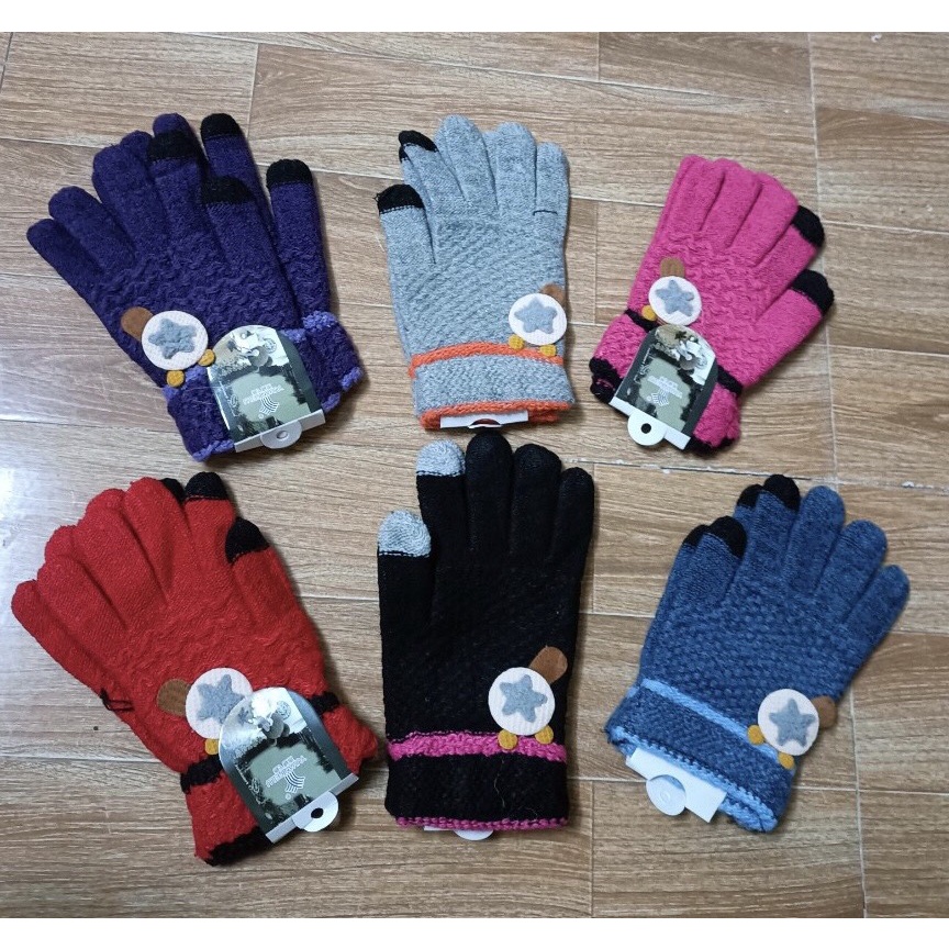 Găng tay len cảm ứng cho bé 35-43kg / Bao tay len cảm ứng
